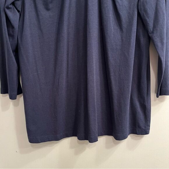 Soft Surroundings Cerulean Keyhole Top Navy Blue size Medium - Picture 8 of 8